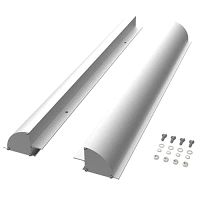 enjoy solar Solarmodul Aluminium 670mm Halterung, Haltespoiler Dachführung in Silber mit vorgebohrten Löchern, ideal für Wohnmobile Caraven Boot