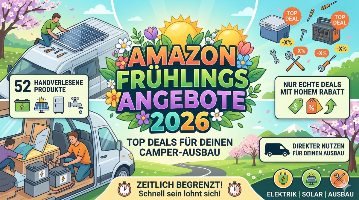 Amazon Frühlingsangebote 2026: 52 Camper-Deals