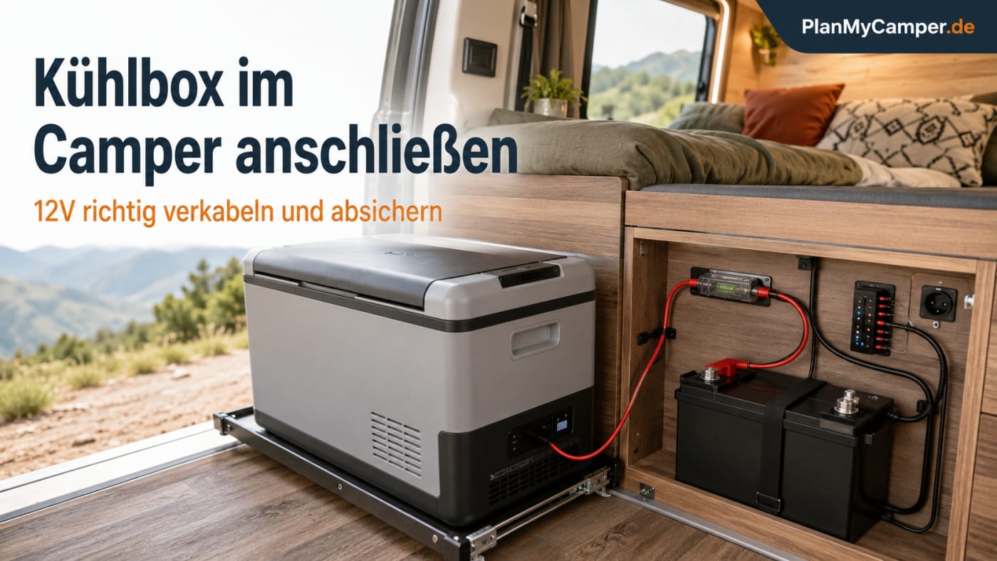 Kühlbox im Camper anschließen: 12V richtig verkabeln und absichern