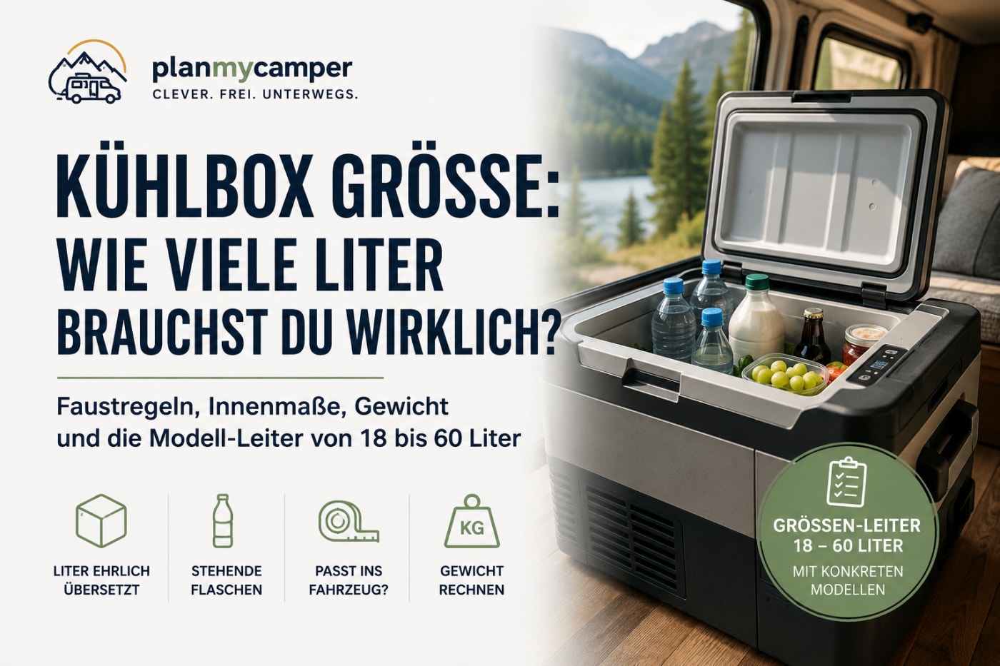 Welche Kühlbox-Größe für den Camper? 20 bis 60 Liter im Vergleich