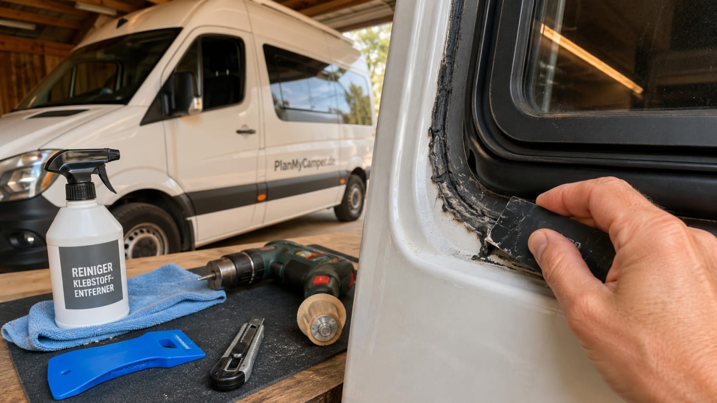 Sikaflex entfernen am Wohnmobil: ohne Lackschaden