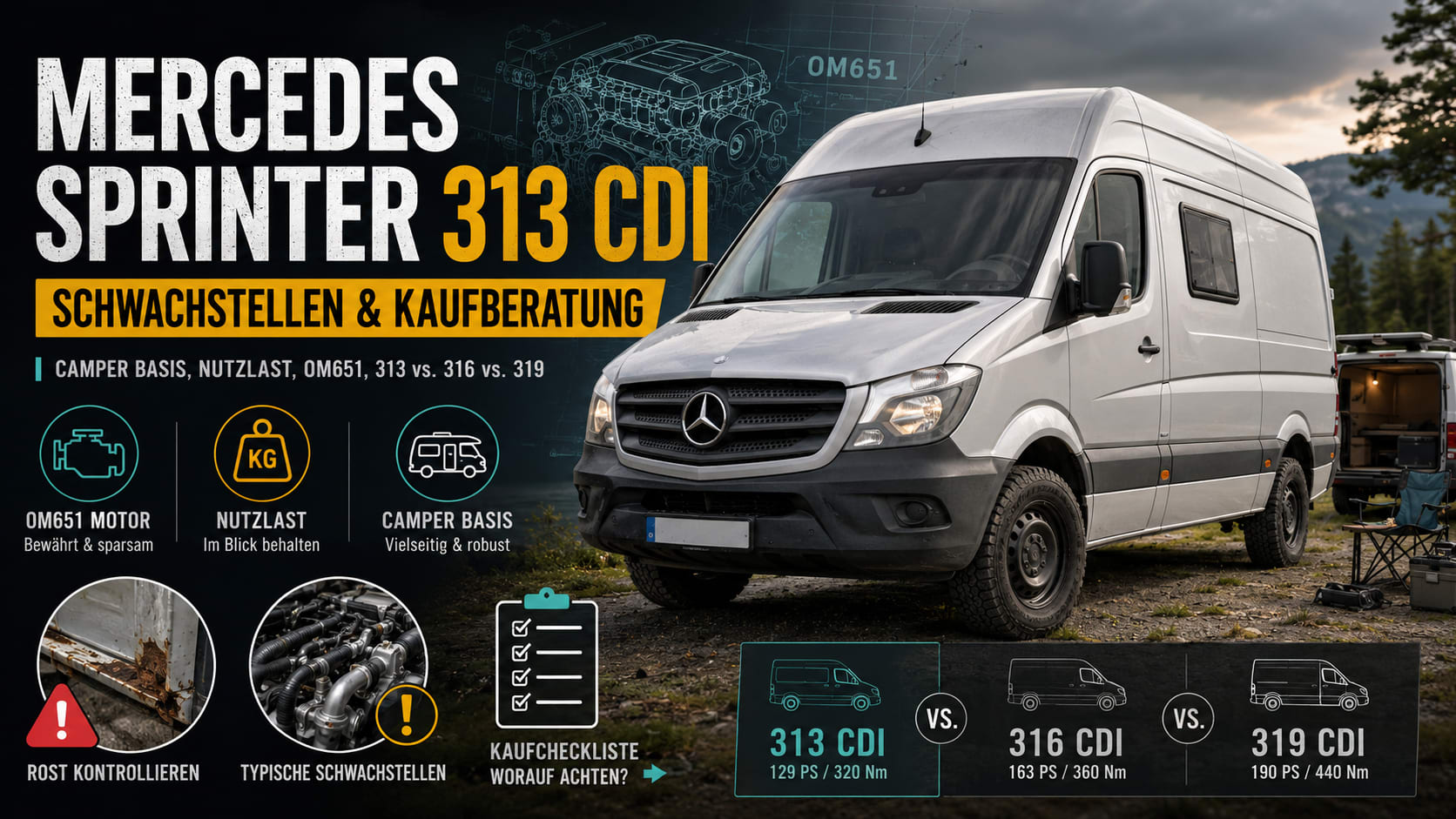 Mercedes Sprinter 313 CDI: Schwachstellen & Kaufberatung