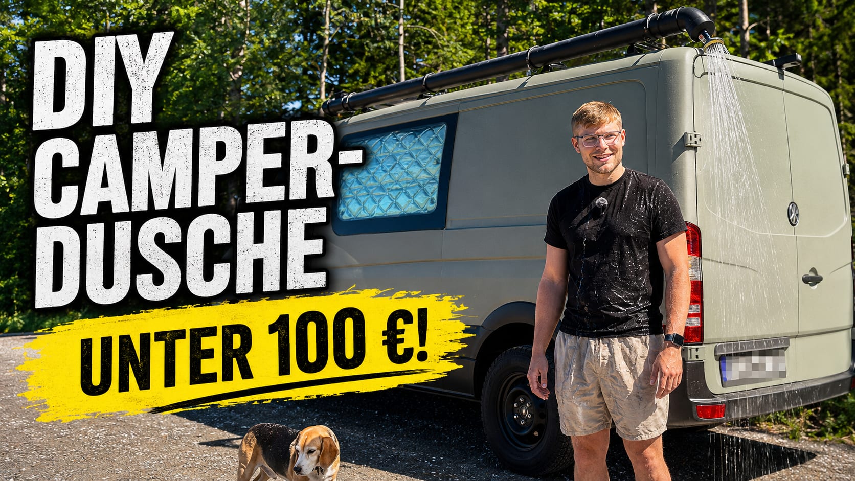 Dachdusche selber bauen: rund 28 Liter für unter 100 Euro