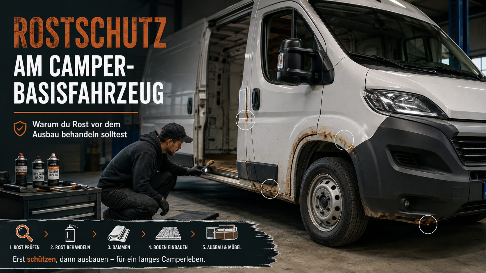 Rost am Camper behandeln: Schutz vor dem Ausbau