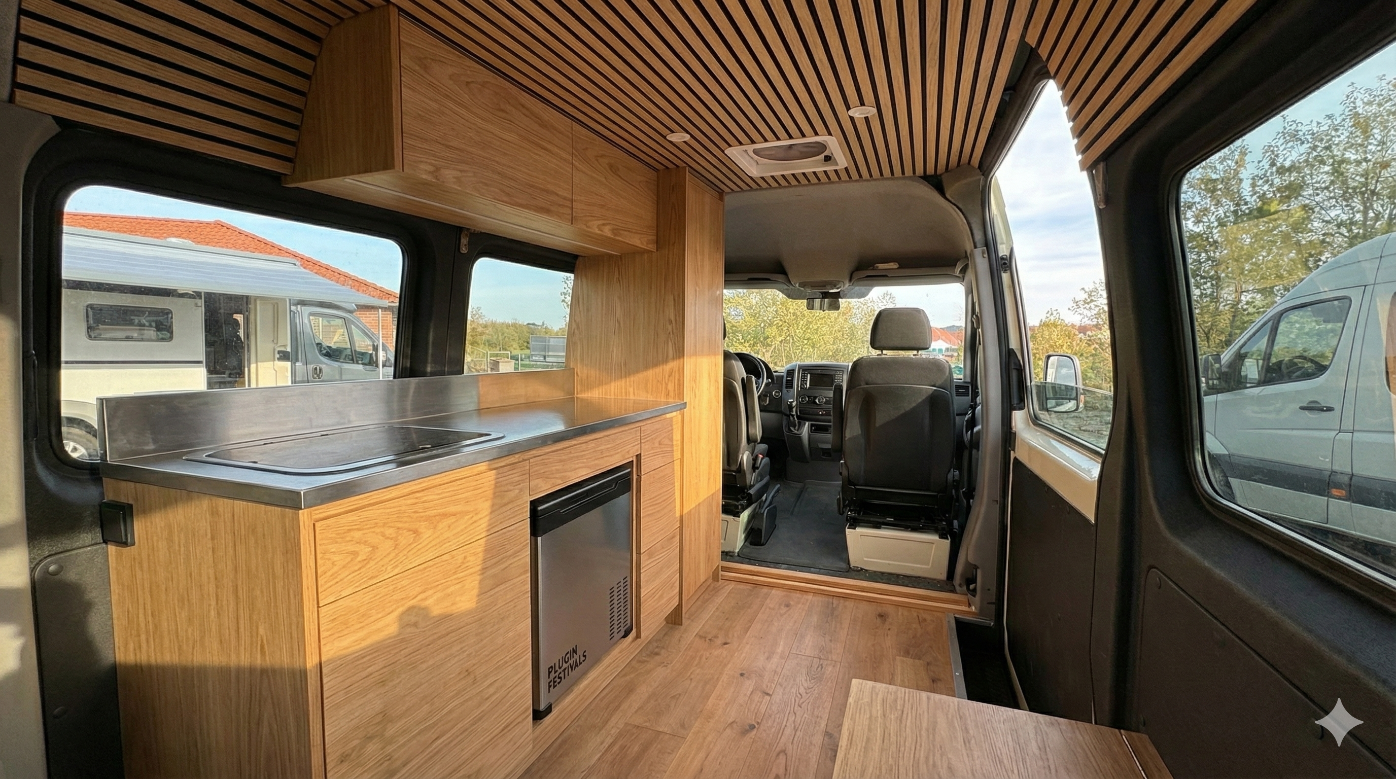 Sprinter Ausbau mit Platz für Kompressor-Kühlbox