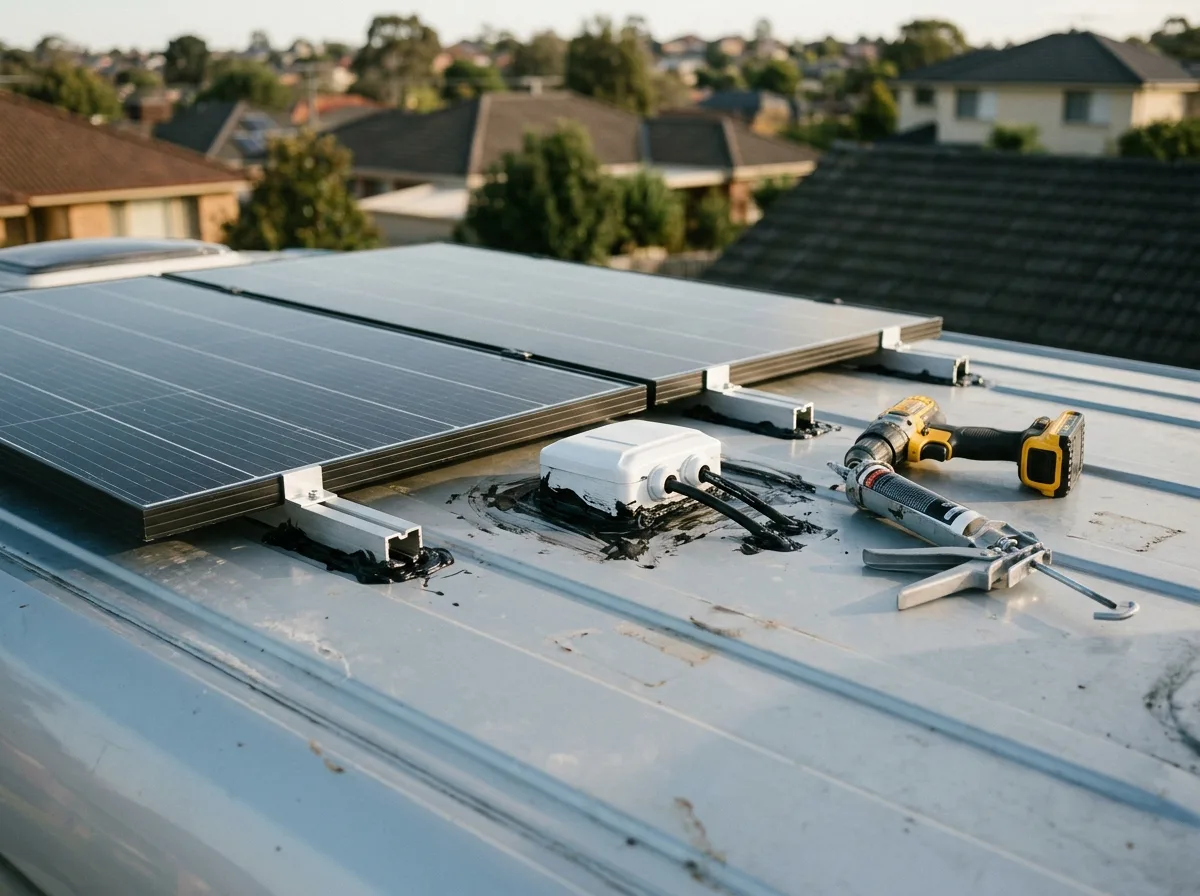 Solaranlage (400Wp) & MPPT-Laderegler