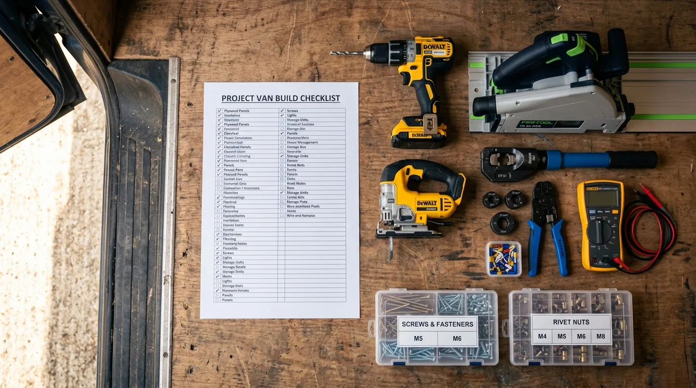 Material-, Werkzeug- & Budgetliste erstellen