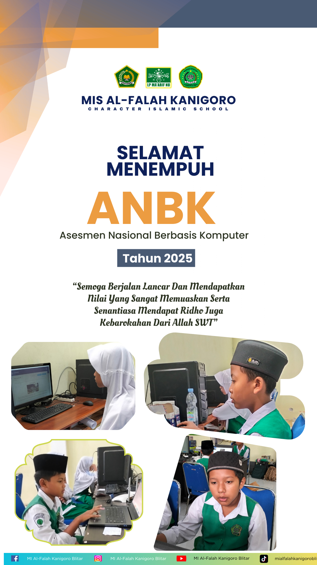 MIS Al-Falah Kangoro Gelar ANBK 2025, Siswa Siap Tunjukkan Kompetensi Literasi dan Numerasi