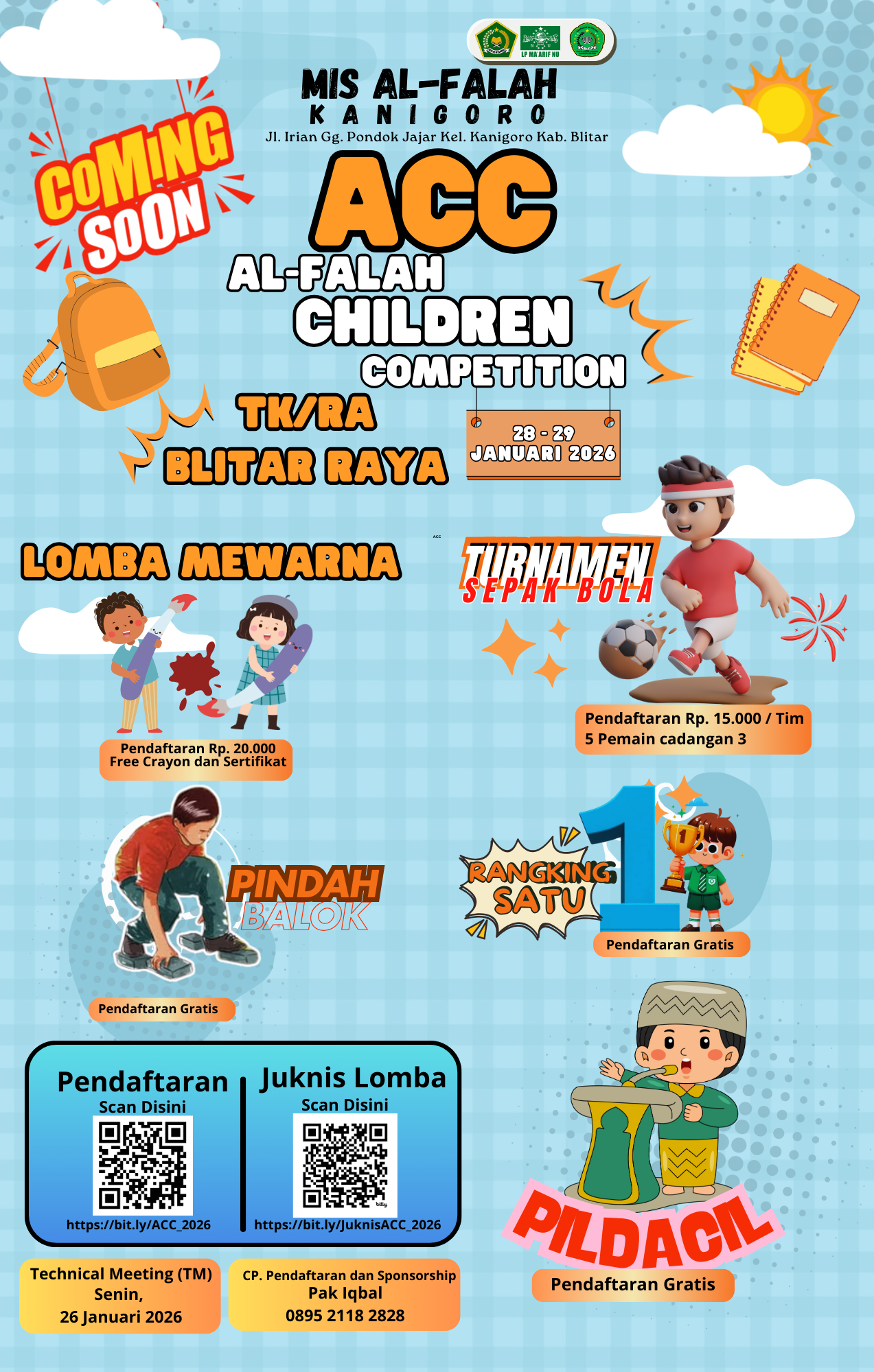 MIS Al-Falah Kanigoro Siap Gelar Al-Falah Children Competition 2026