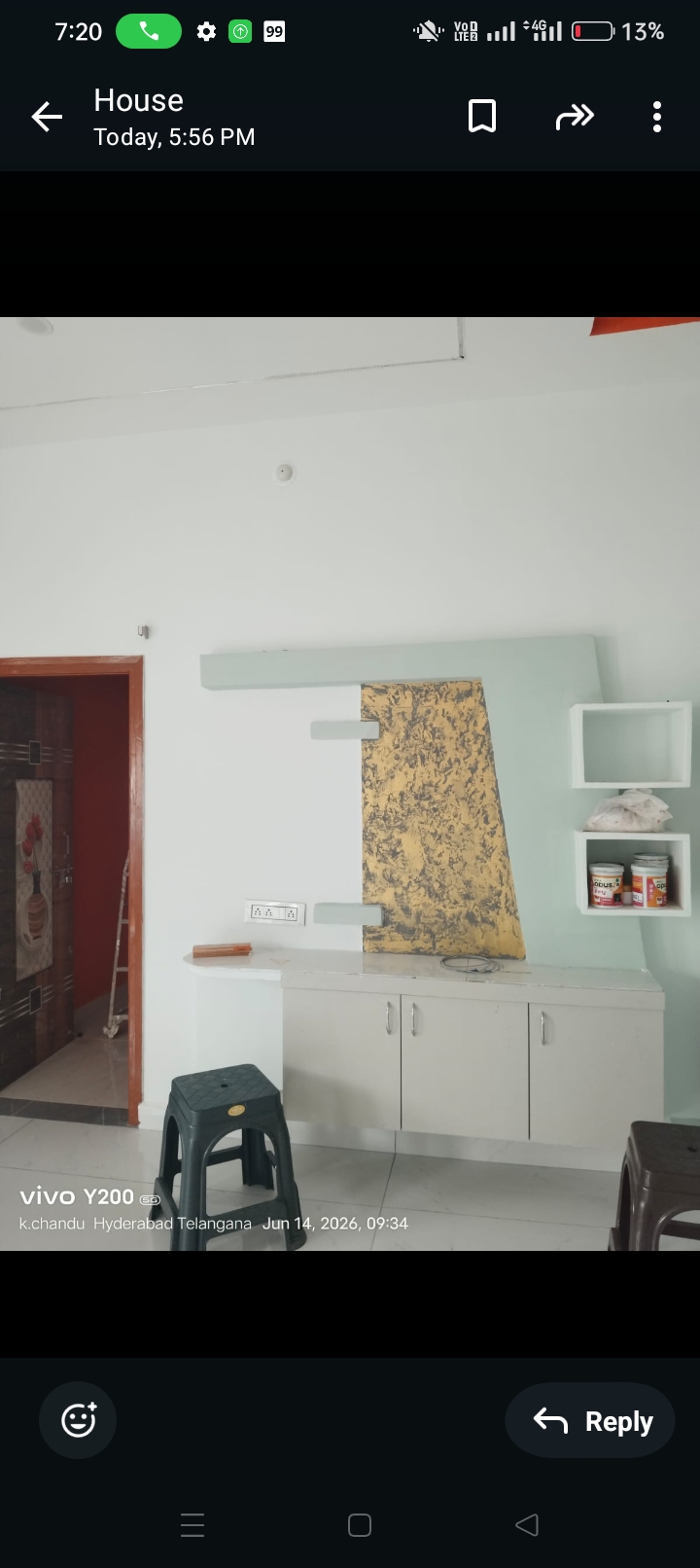 2bhk flat available in santhosh nagar
