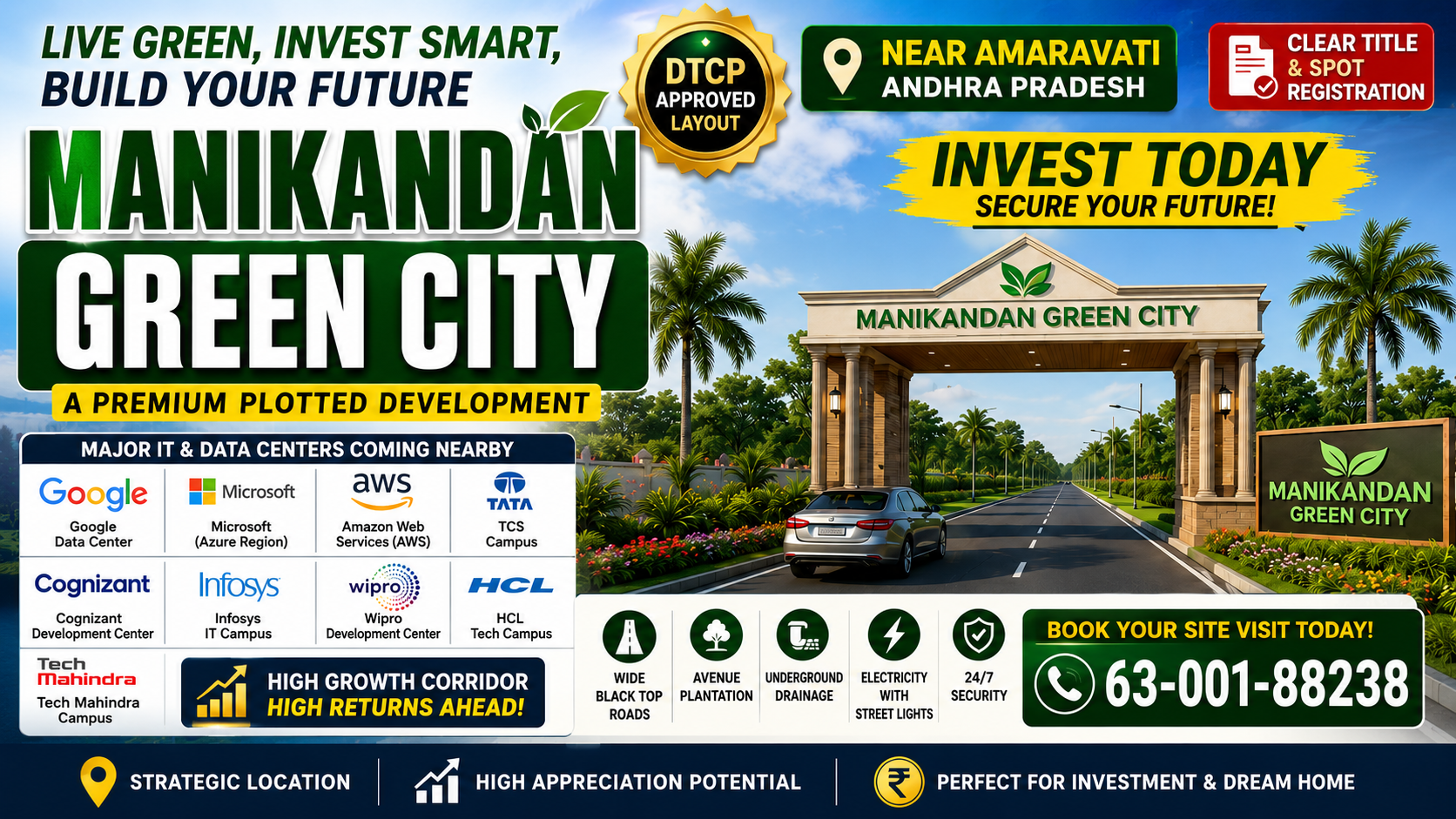 Best Investment Plots Near Anandapuram | Manikandhan Green City | Vizag Real Estate