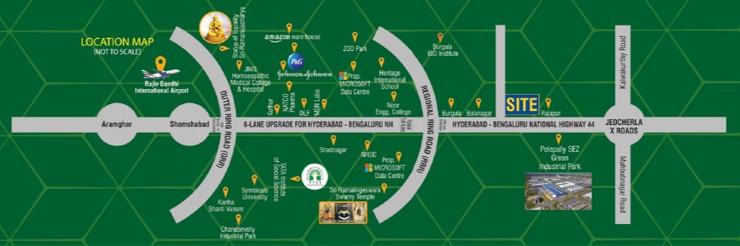 Plots For Sale in Rajapur,Shadnagar,  Aduri's Golden Heights @rajapur