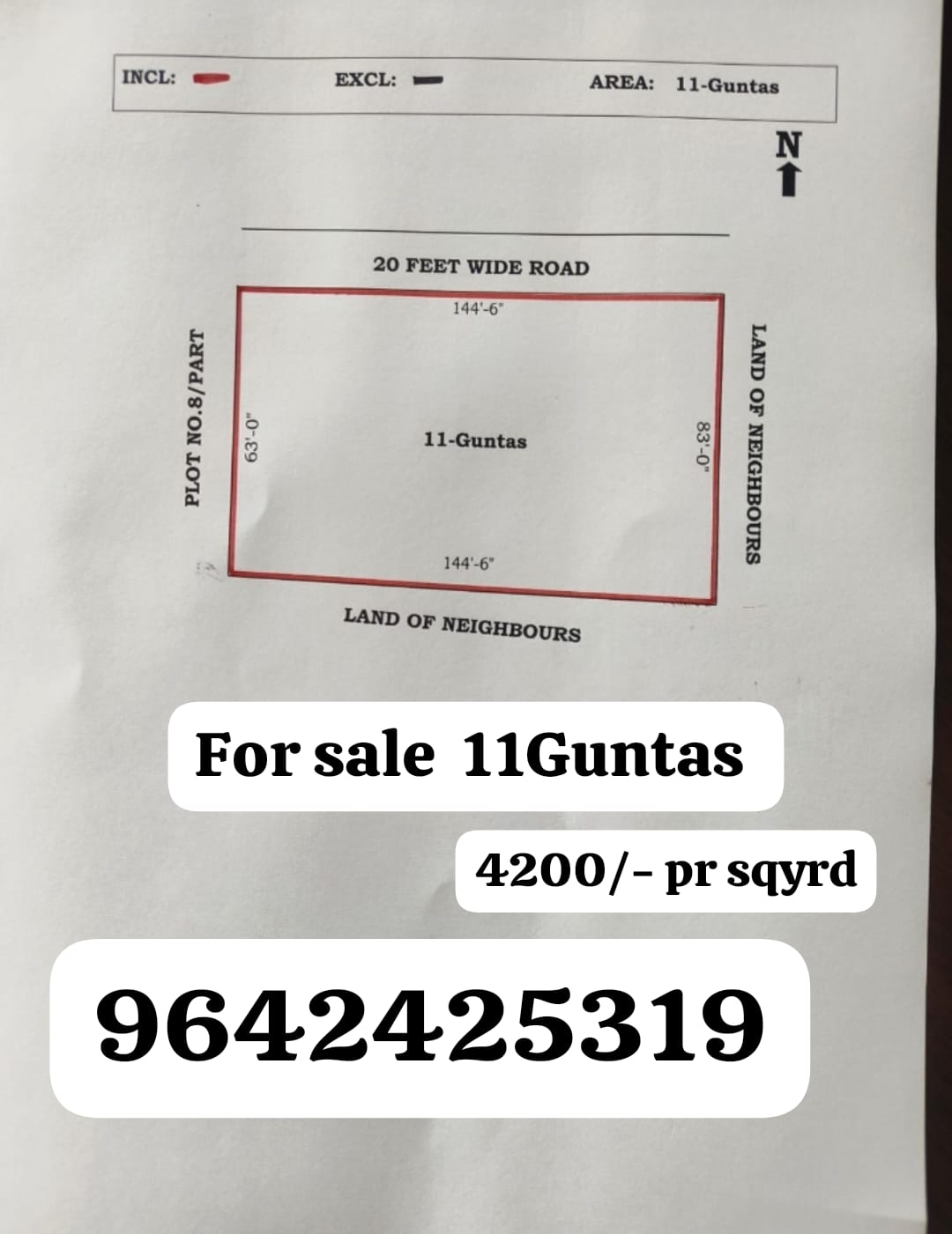 Farm Land 11Guntas at pudur Manneguda, nr Regional Ring Road
