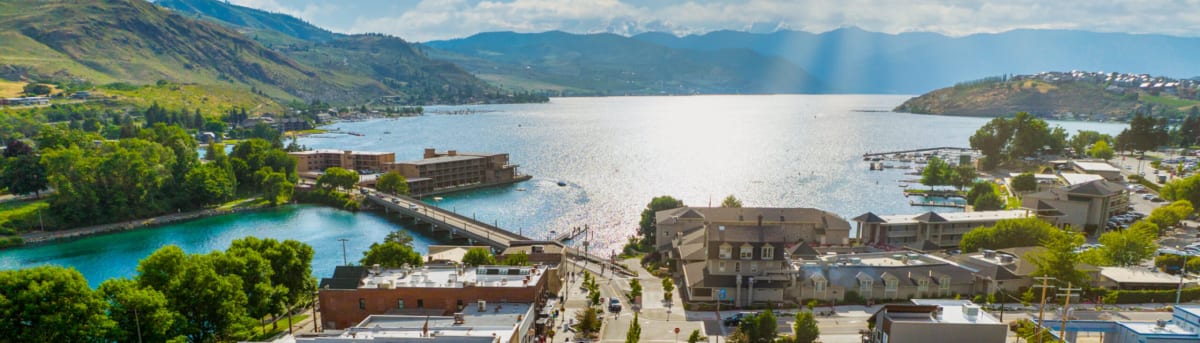 Lake Chelan Washington lakeside
