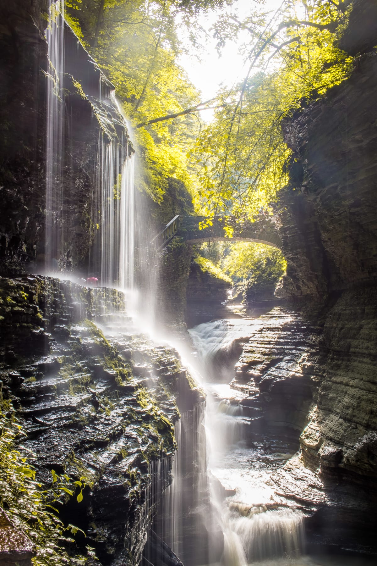 watkins glen state park waterfalls