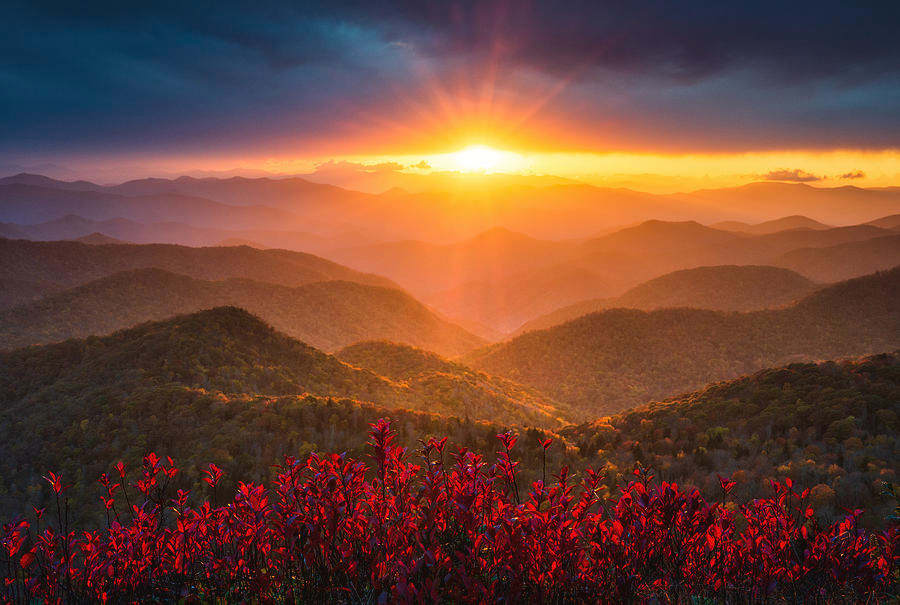 Blue Ridge Parkway autumn landscape