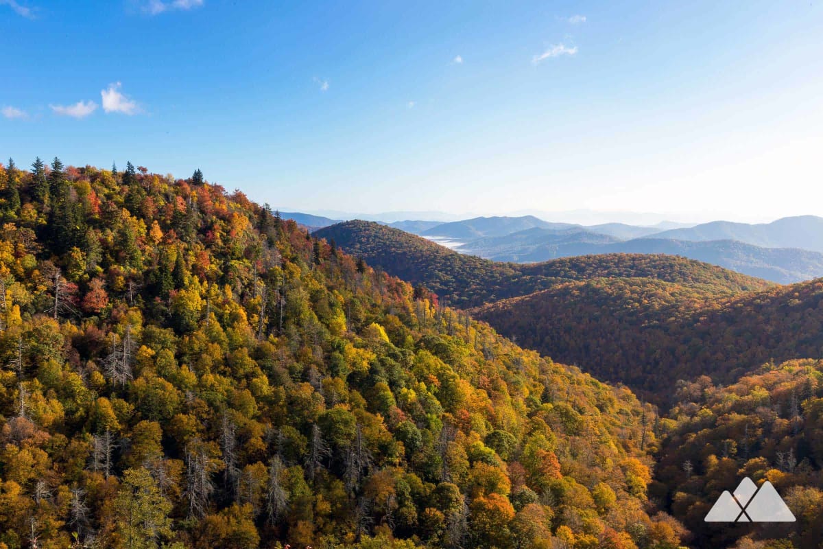 fall foliage hiking asheville north carolina