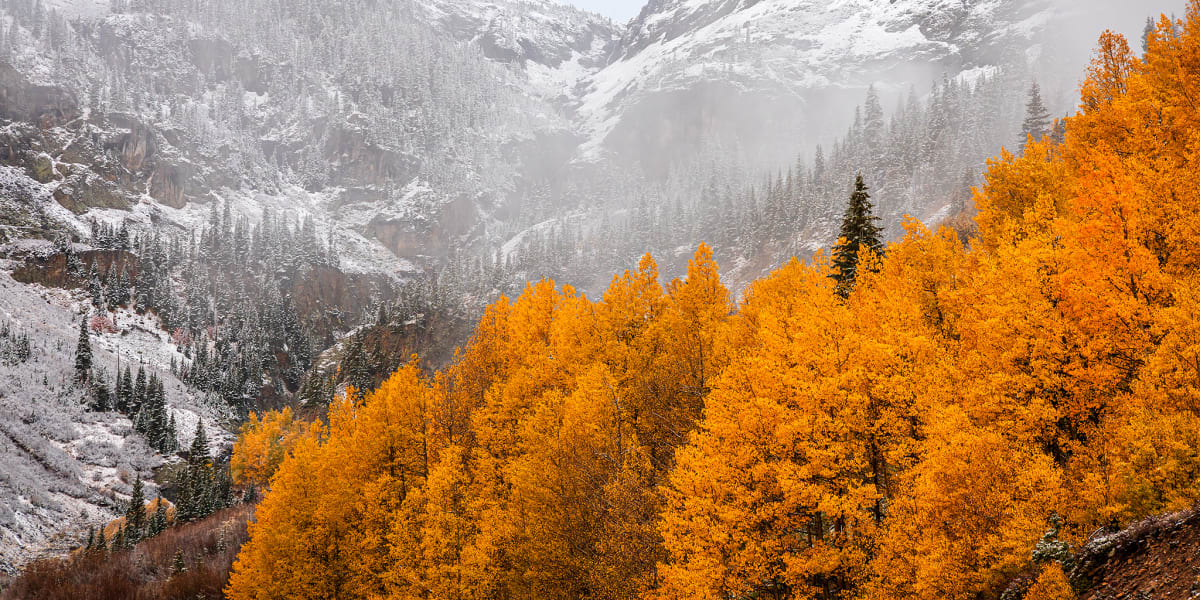 Million Dollar Highway Colorado fall foliage