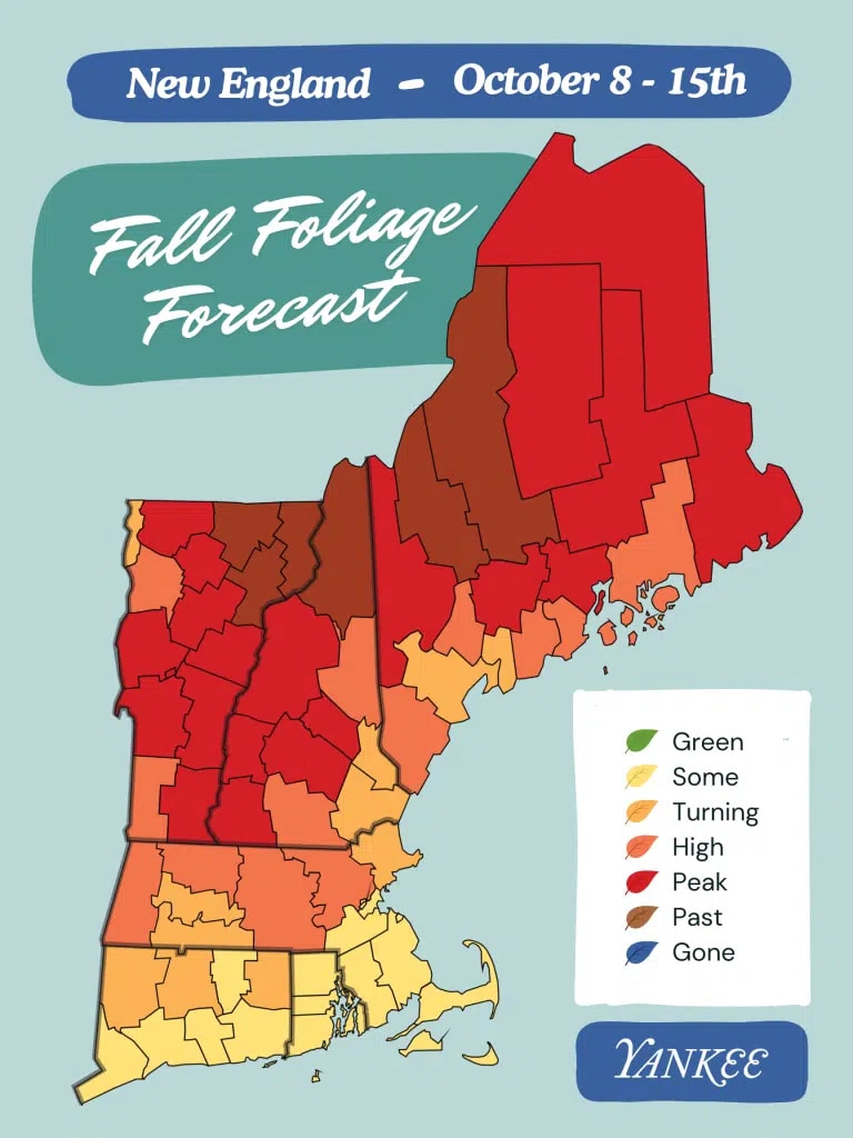 new england fall foliage peak colors
