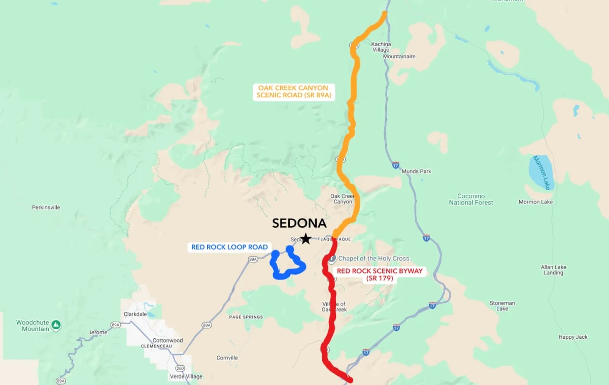 sedona scenic byway fall drive