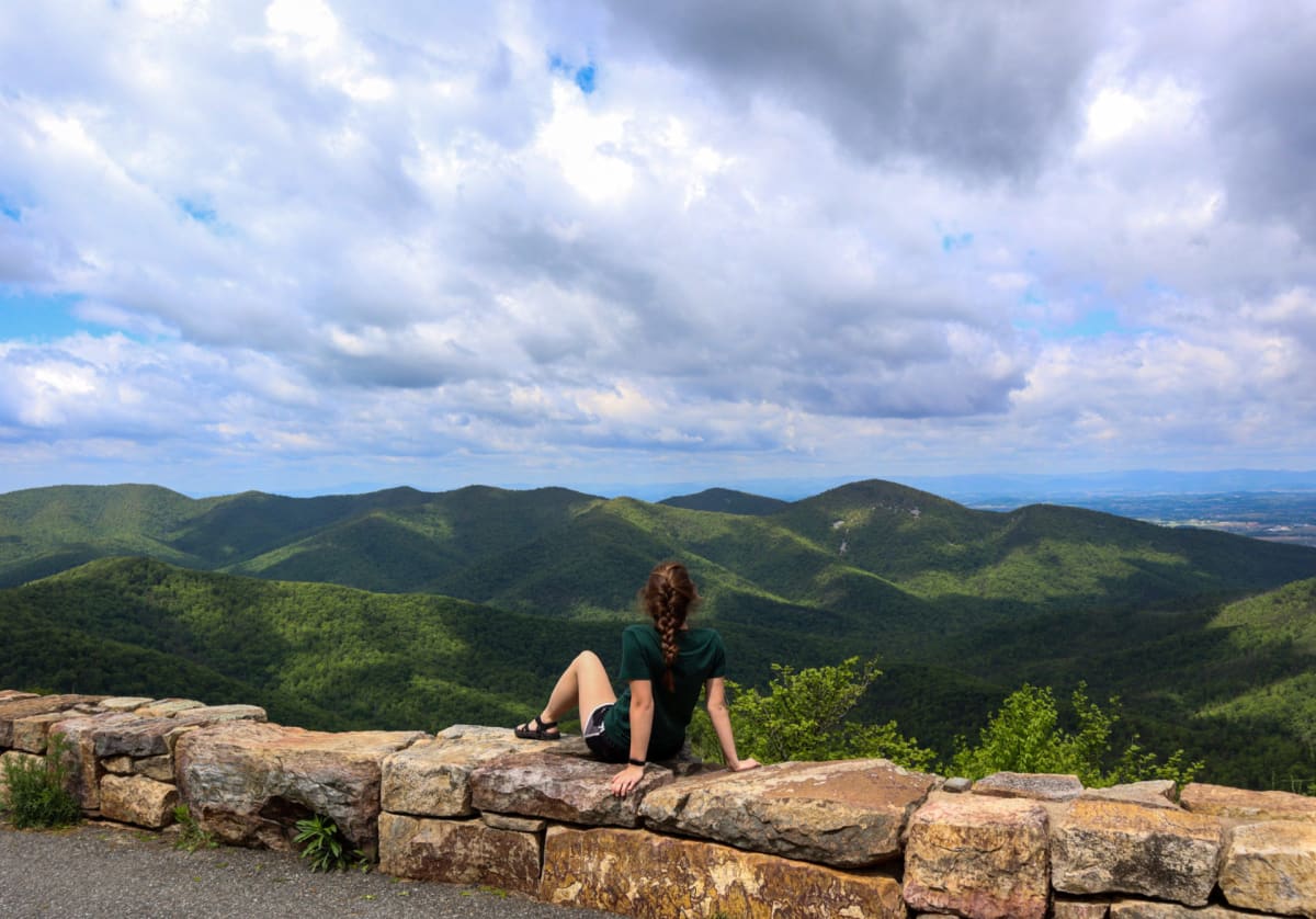 Skyline Drive Shenandoah valley overlook