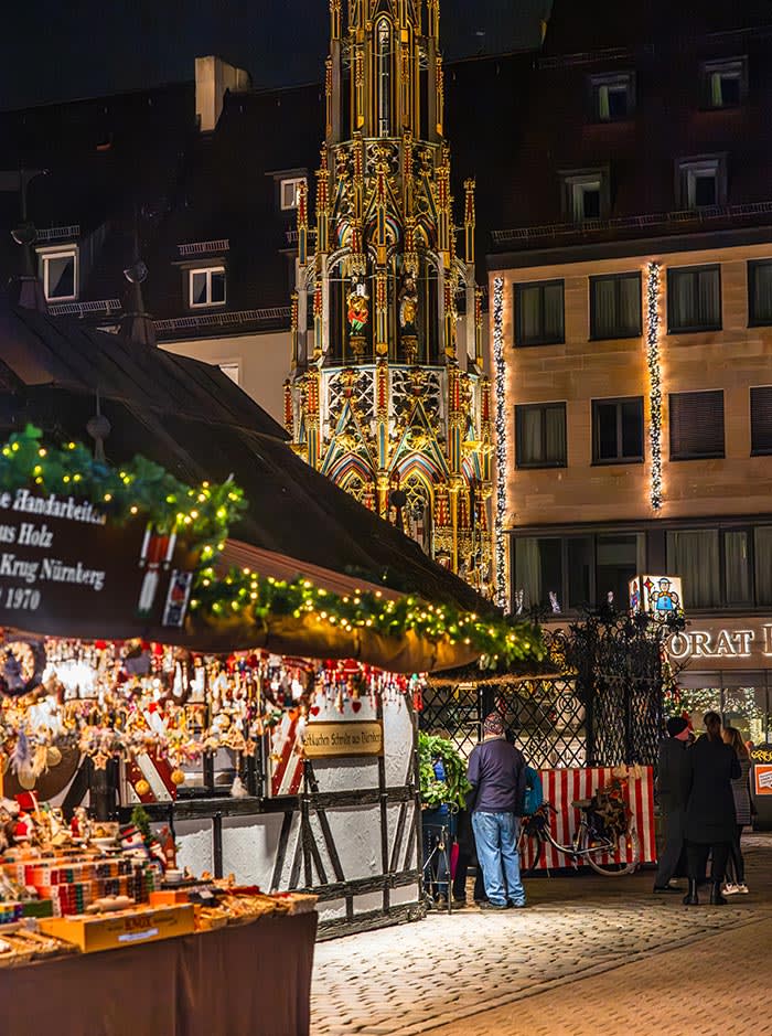 Nuremberg Christkindlesmarkt wooden stalls