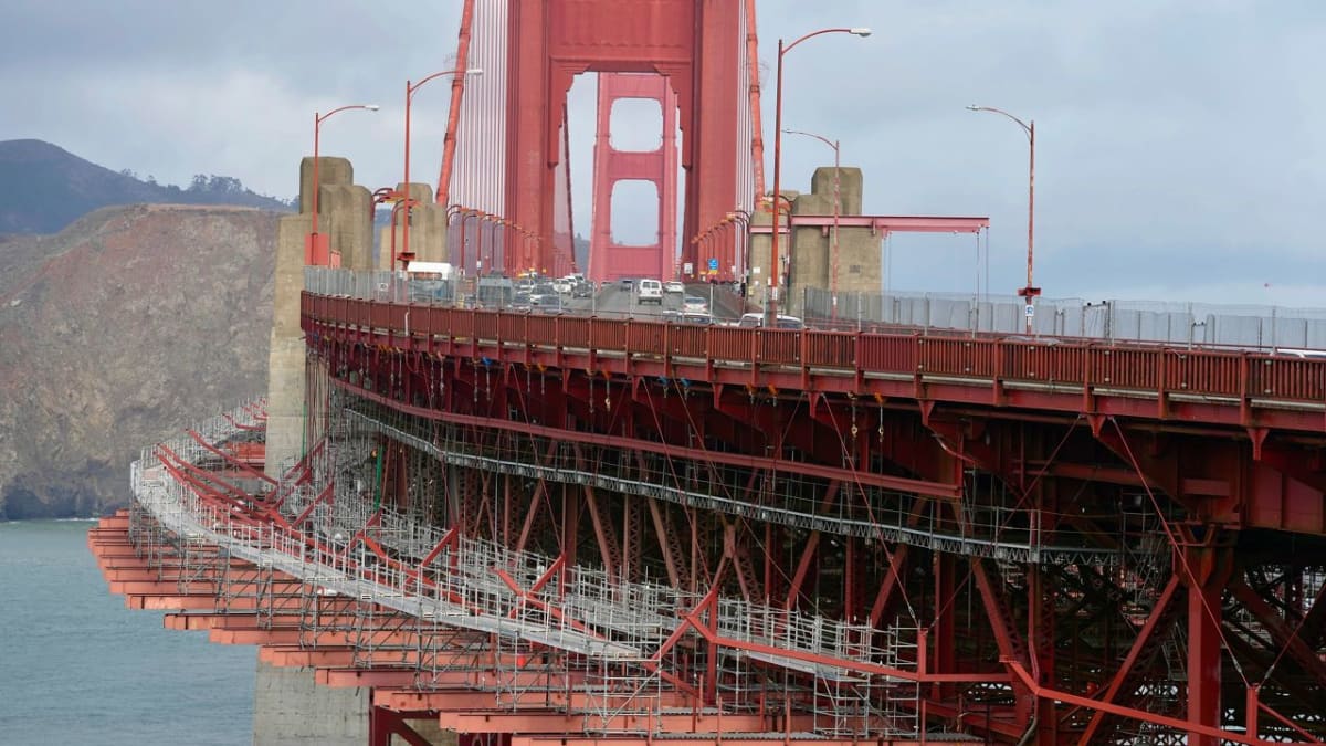 San Francisco Golden Gate Bridge fall