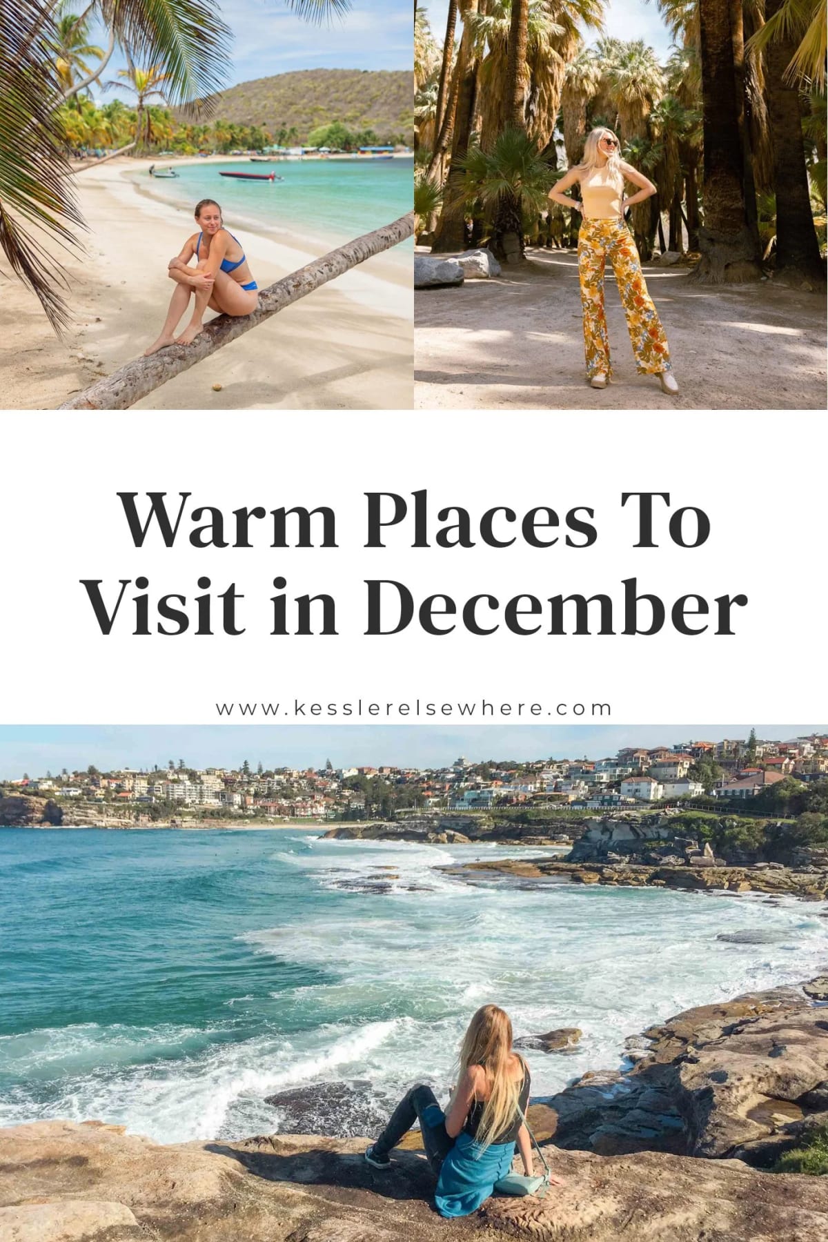 warmest places to visit in december