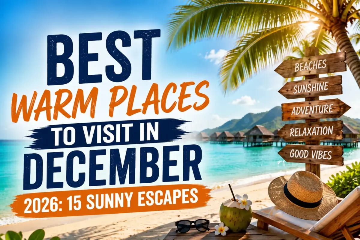 Caribbean December sunny beach