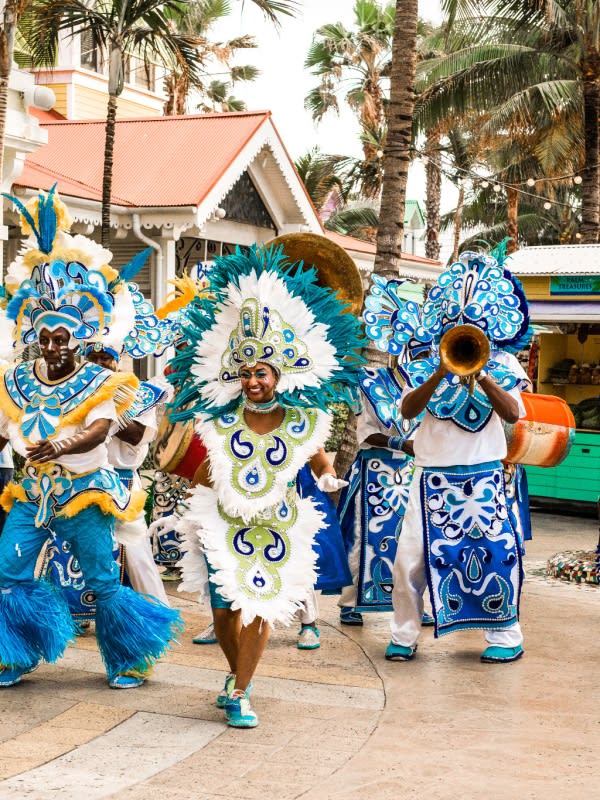 Junkanoo parade Bahamas colorful costumes