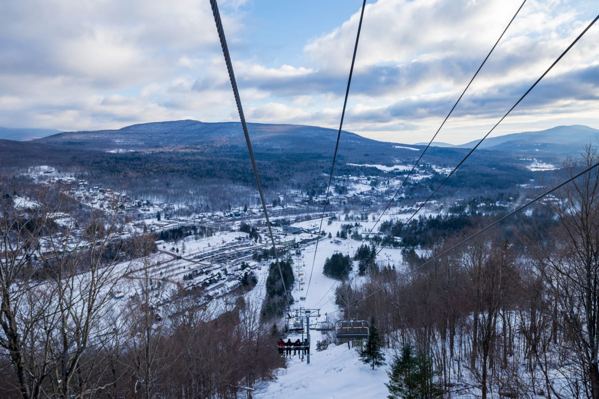 Hunter Mountain ski resort Catskills winter
