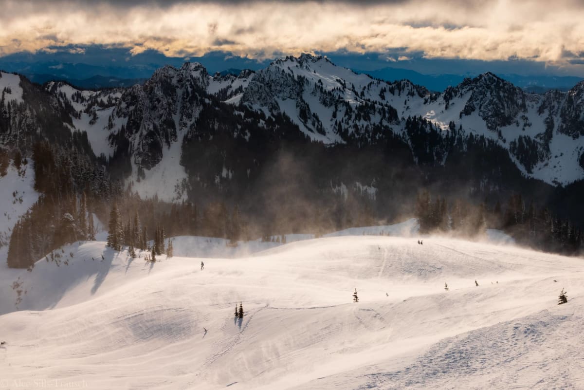 Mount Rainier Paradise snow winter