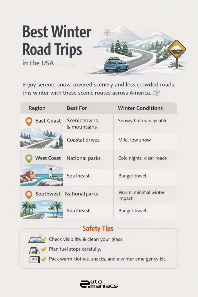 winter road trip ideas usa