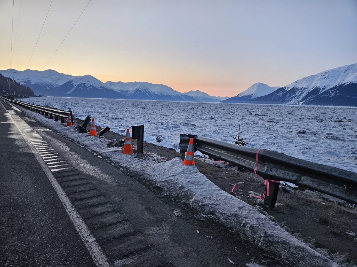 seward highway alaska winter