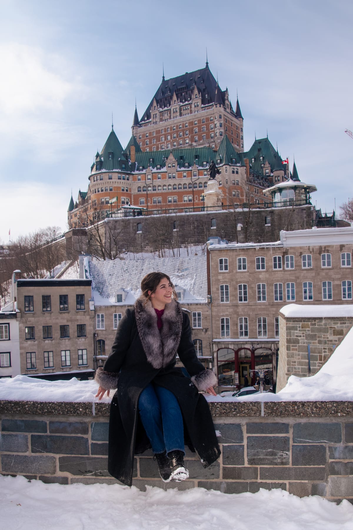 Quebec City winter viewpoint