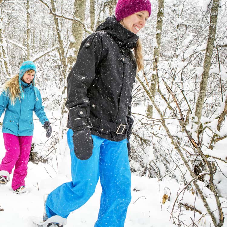 Jacques Cartier National Park snowshoeing winter Quebec