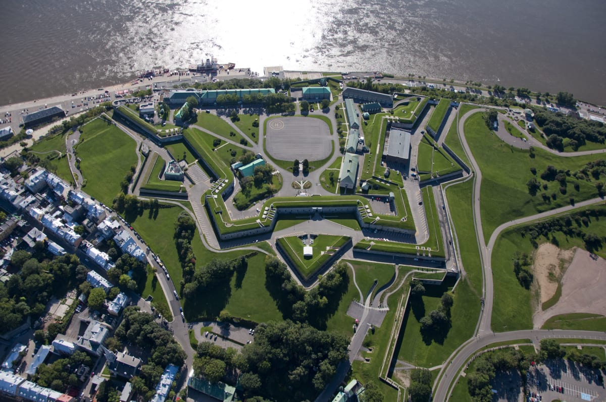 Citadelle de Québec winter star-shaped fortress