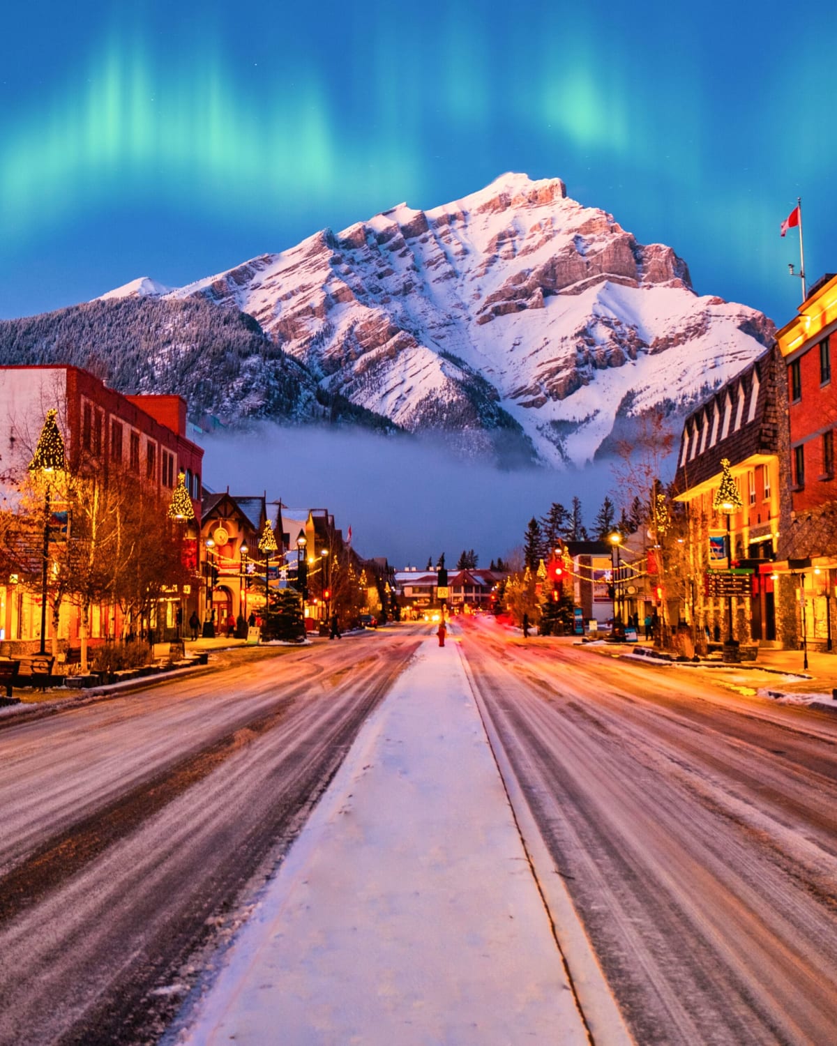 in banff in winter