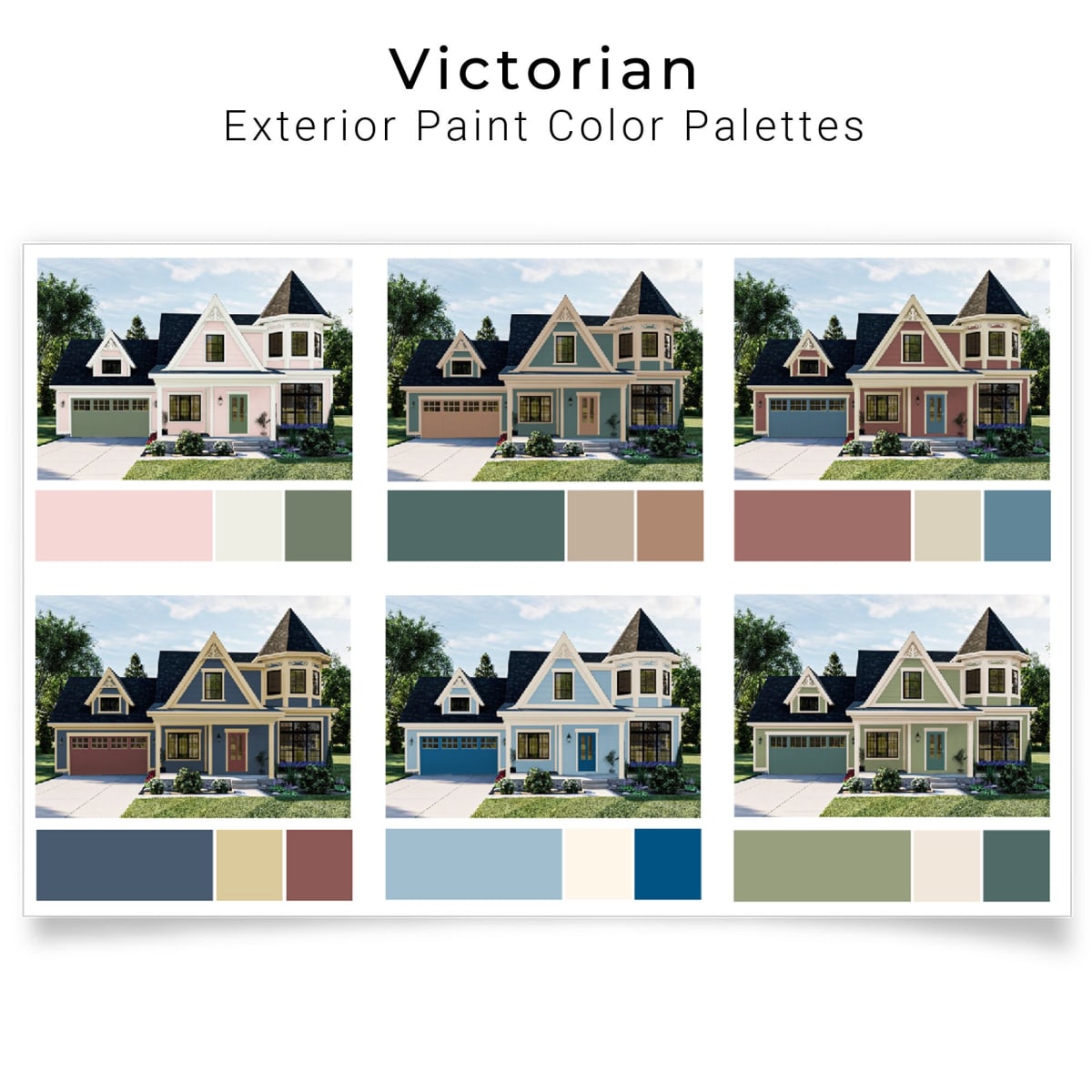 gingerbread trim Victorian house colorful exterior