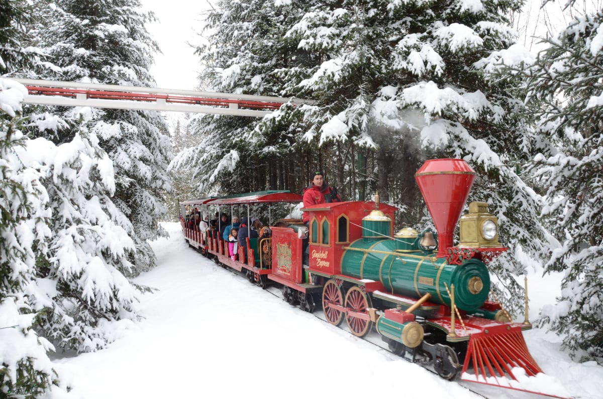 Santa's Village Jefferson New Hampshire winter
