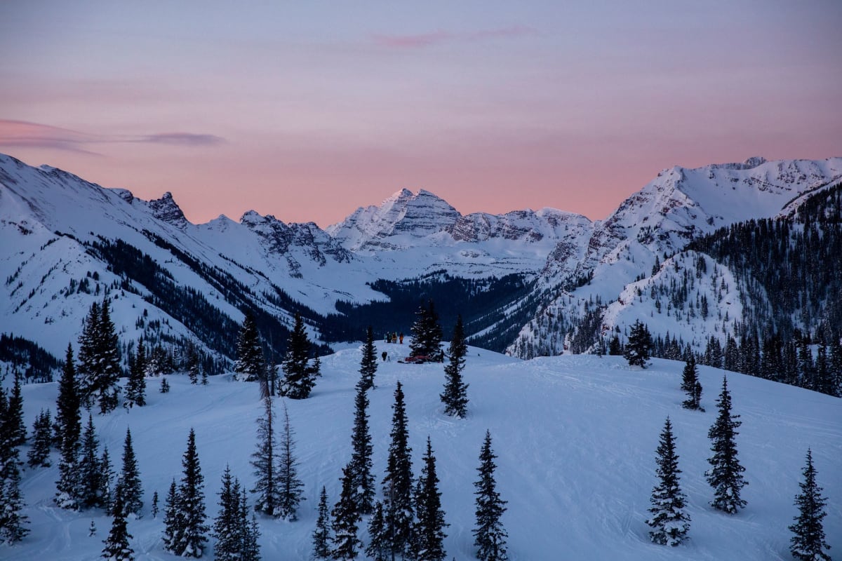 in aspen in winter