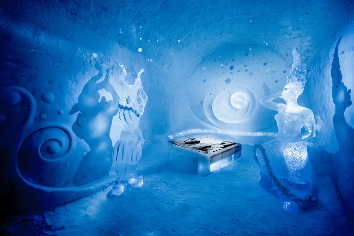 ice hotel art suite Sweden