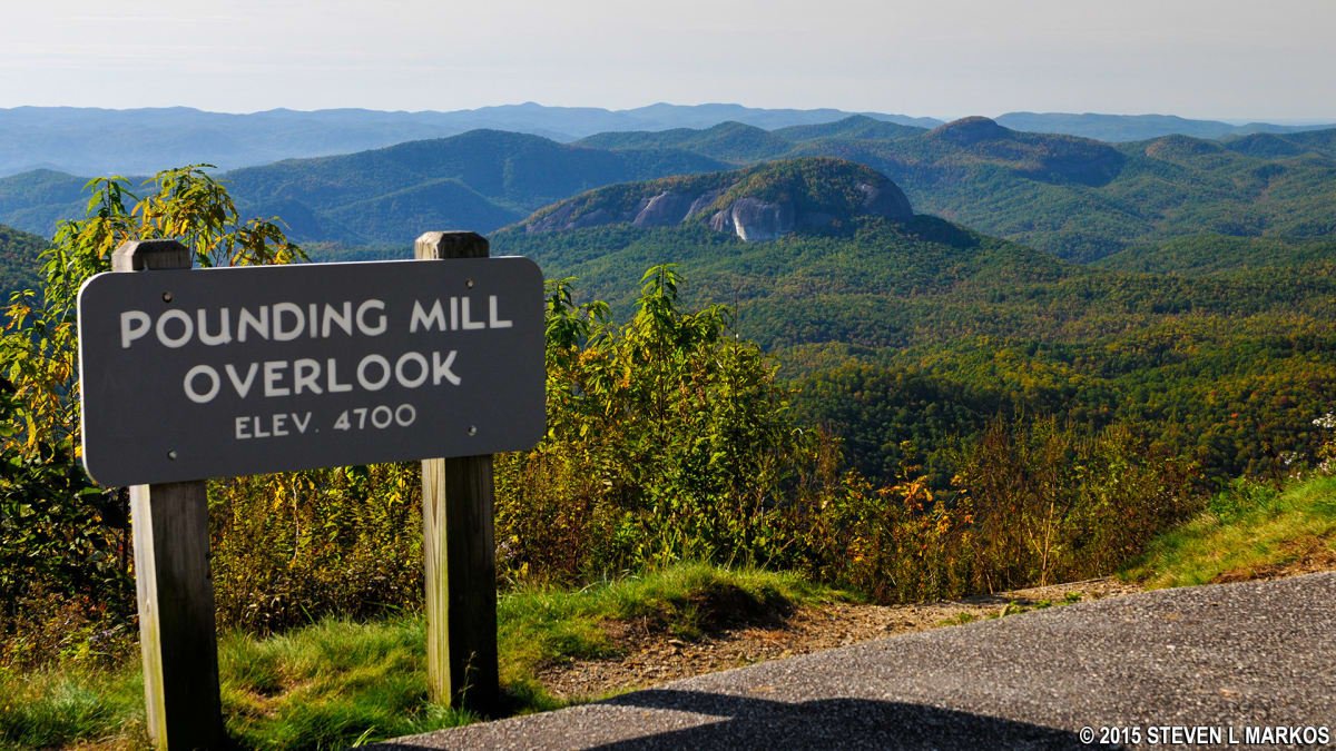 Pounding Mill Overlook Blue Ridge Parkway