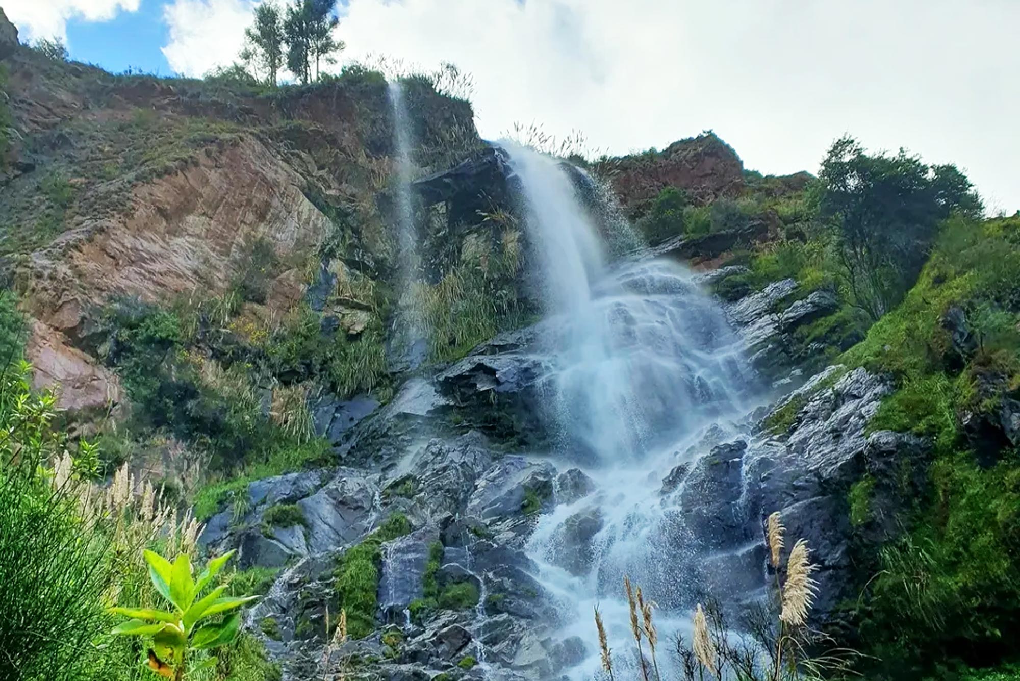 Arin Falls waterfall Sacred Valley Peru