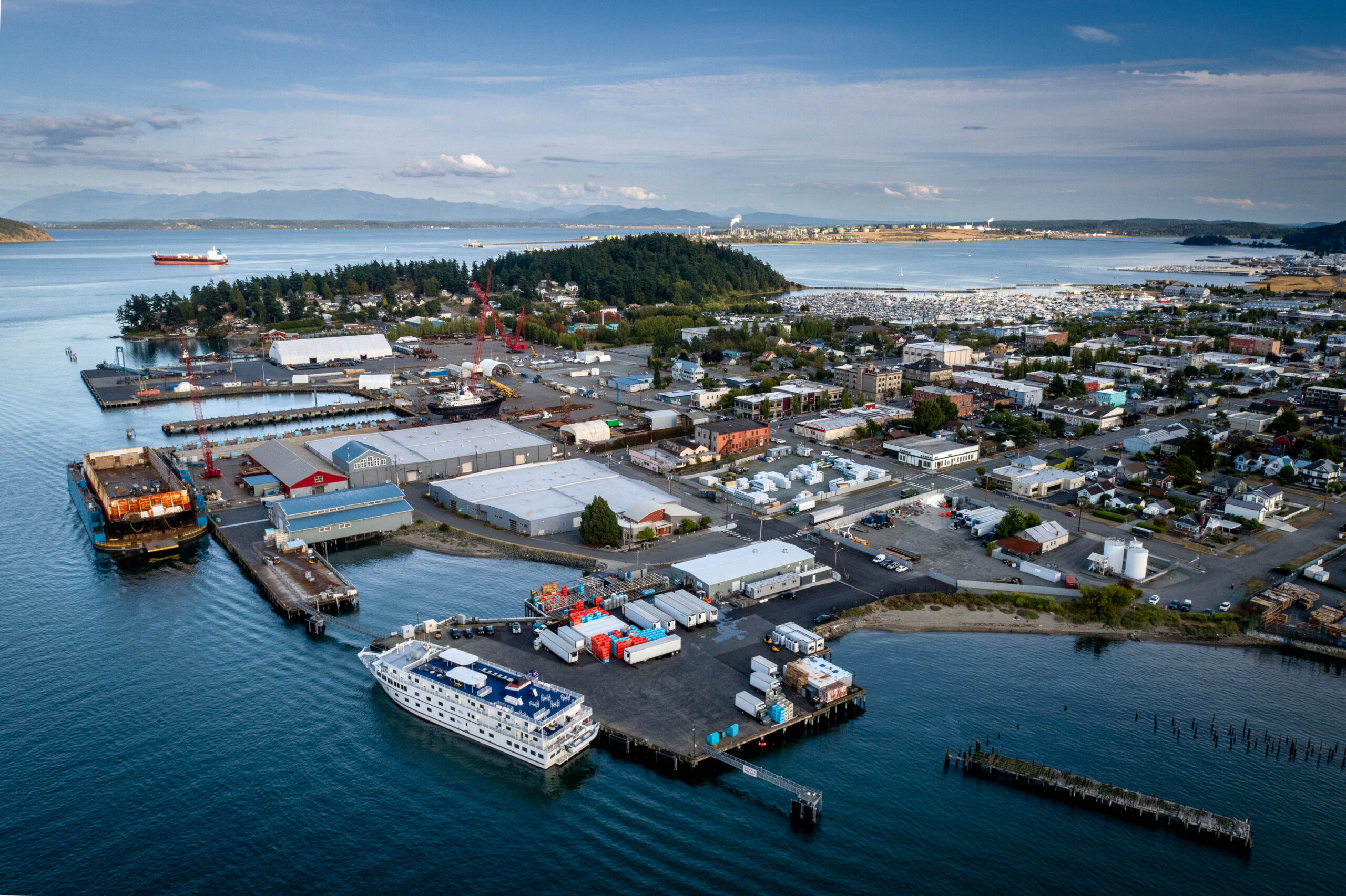 Anacortes Washington waterfront ferry