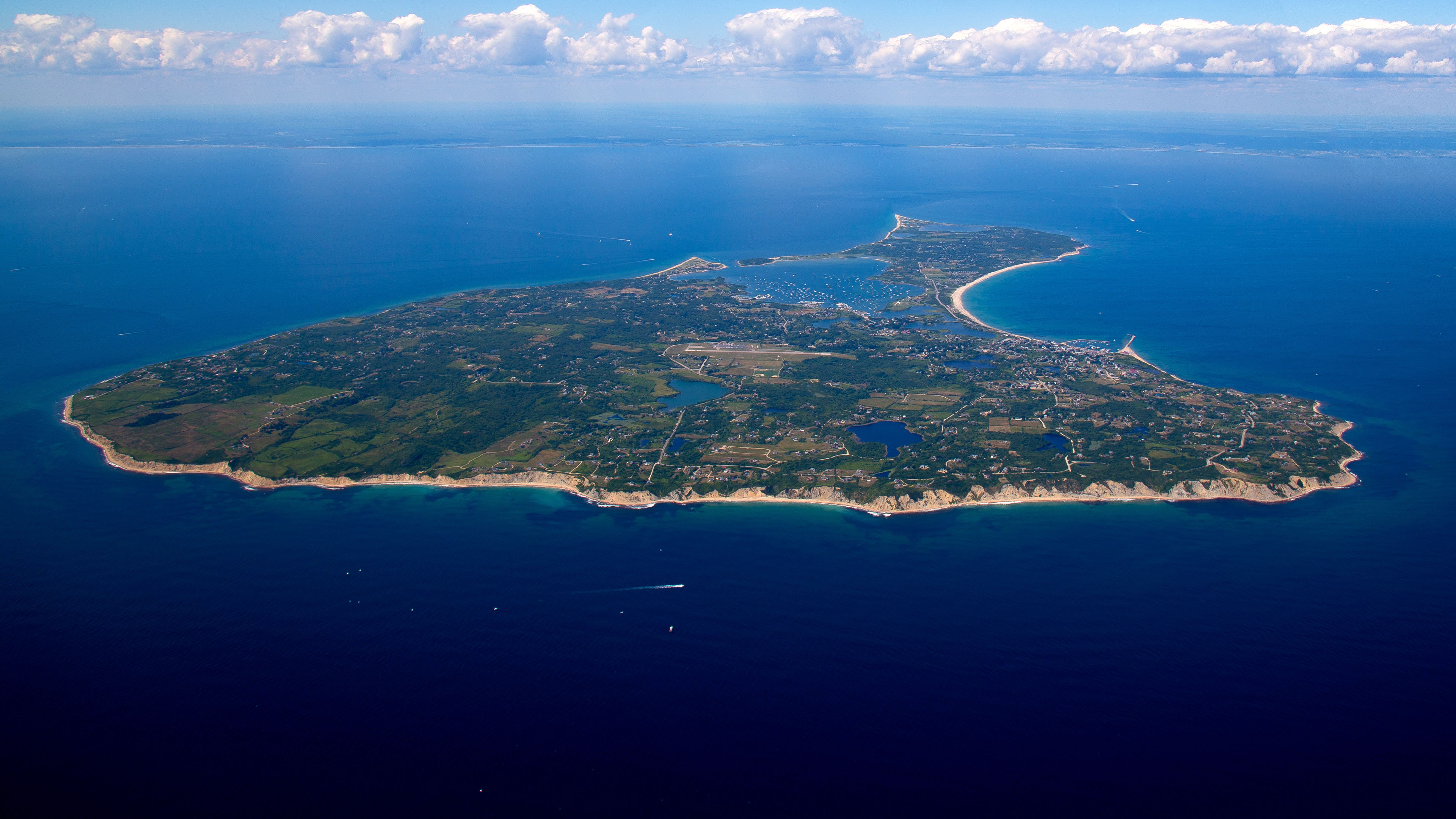 New Shoreham Rhode Island Block Island bluffs and beach