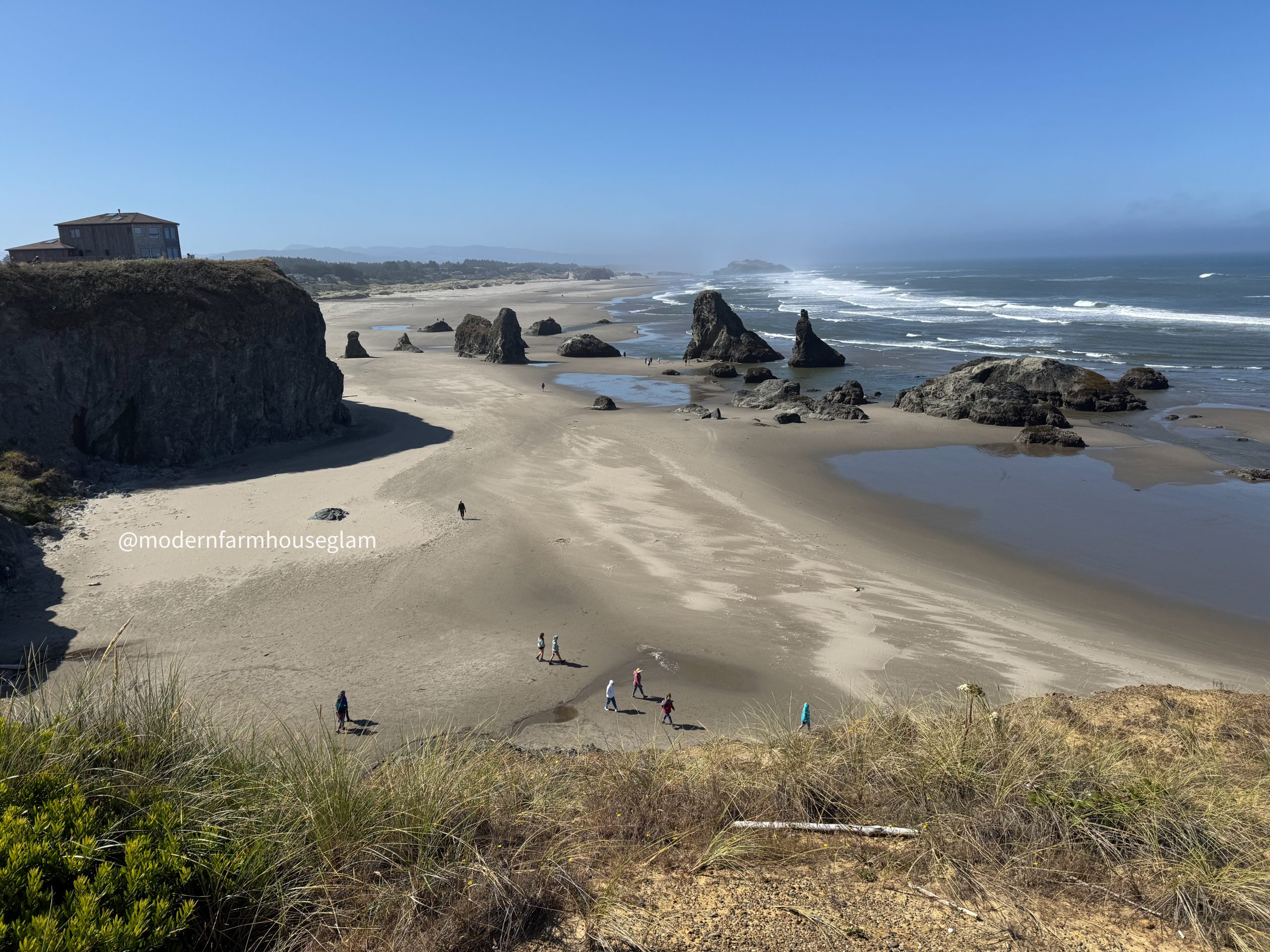 Bandon Oregon beach rock formations