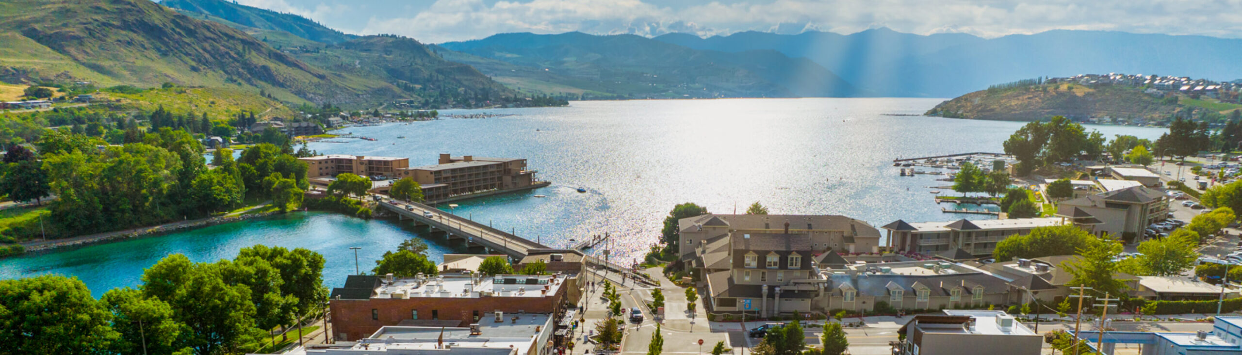 Lake Chelan Washington lakeside