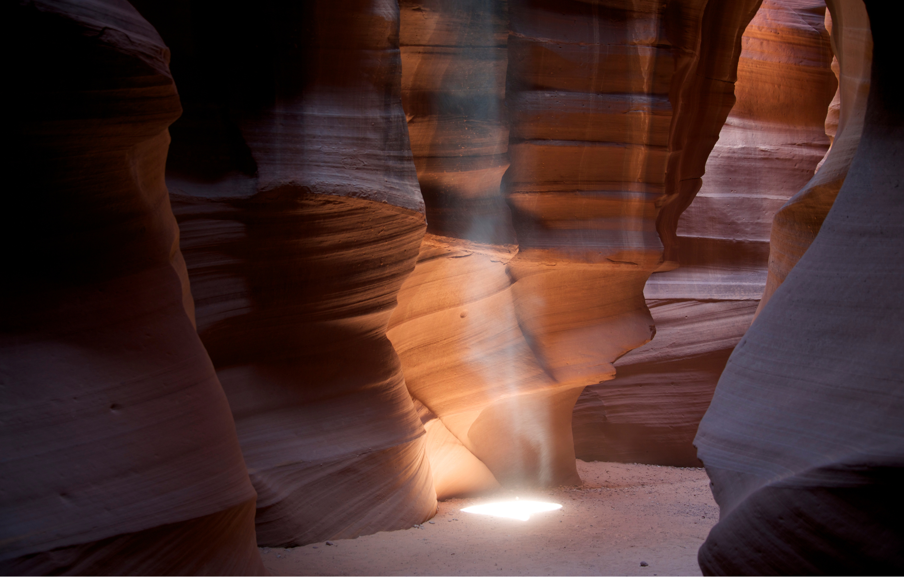 Antelope Canyon light beams