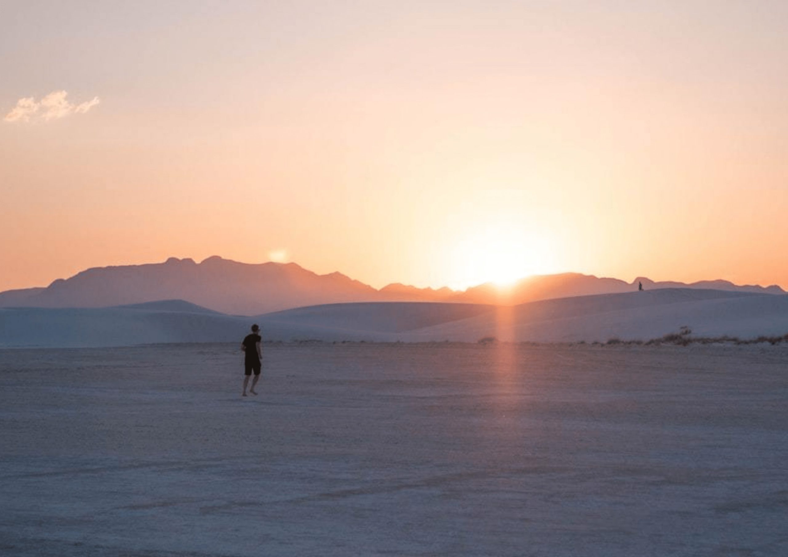 White Sands National Park sunset